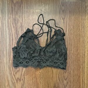 Olive green free people bralette xs